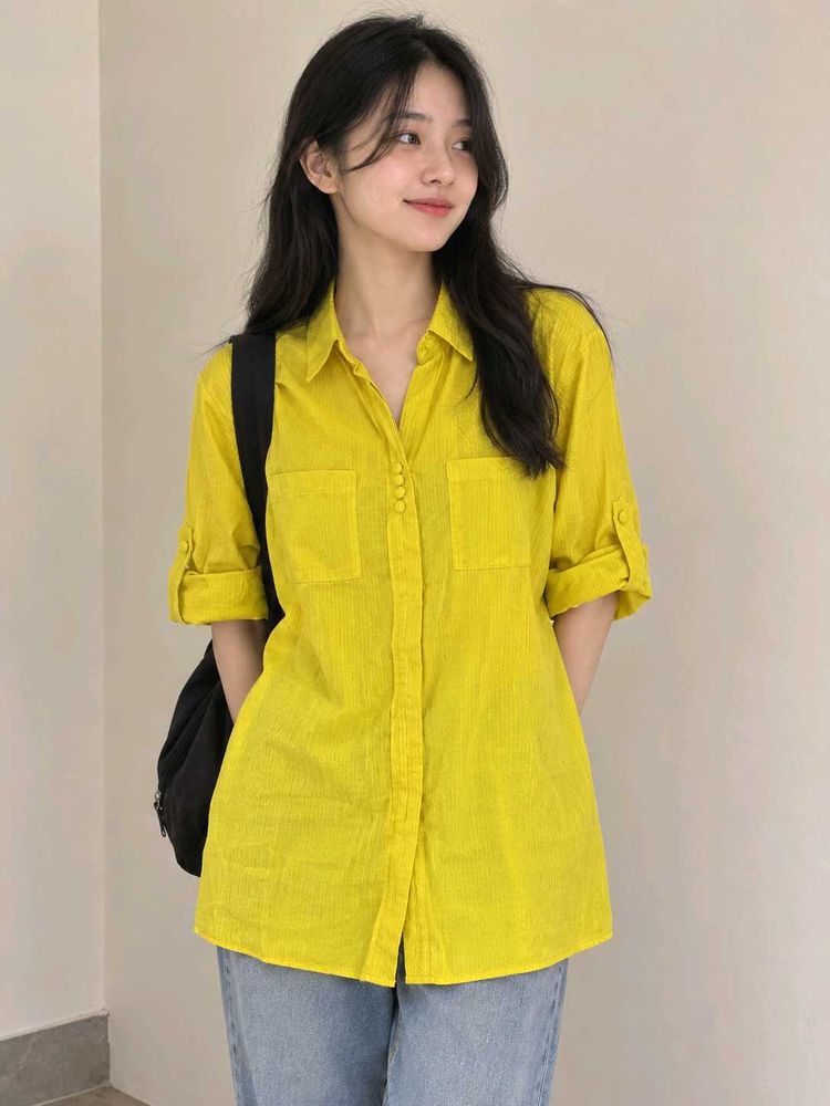 Bright Yellow Shirt