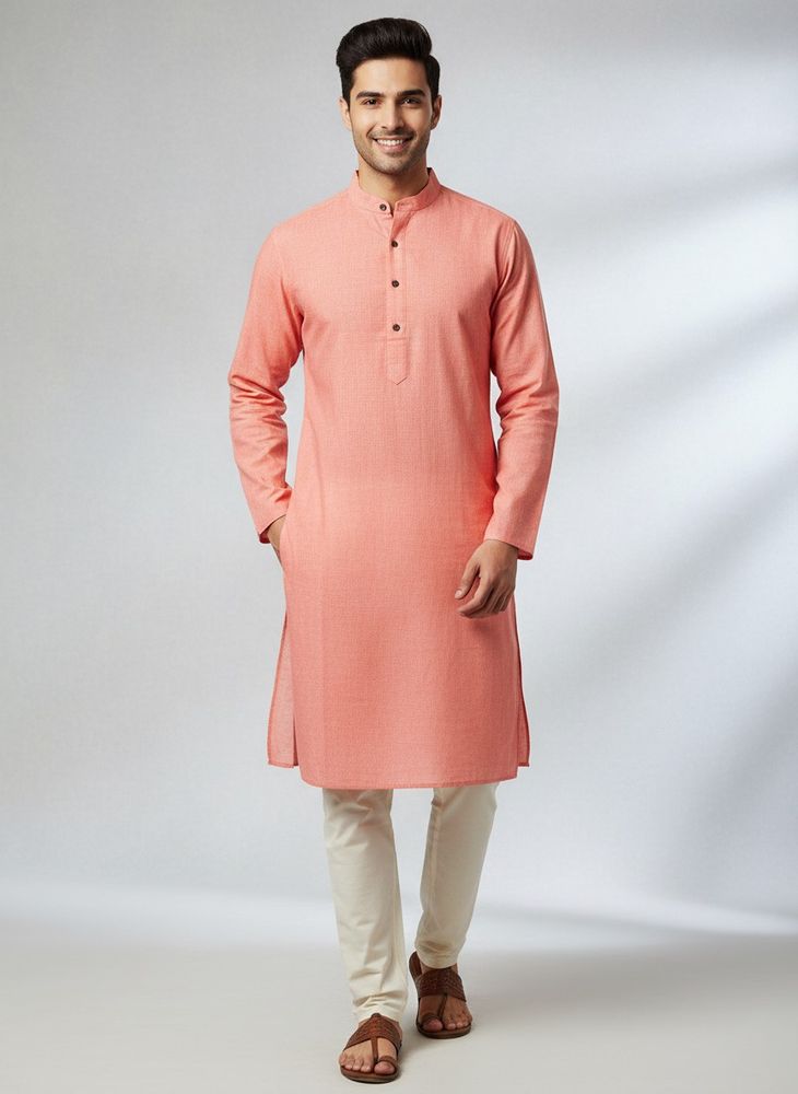 Mens Cotton  Full Sleeves Kurta