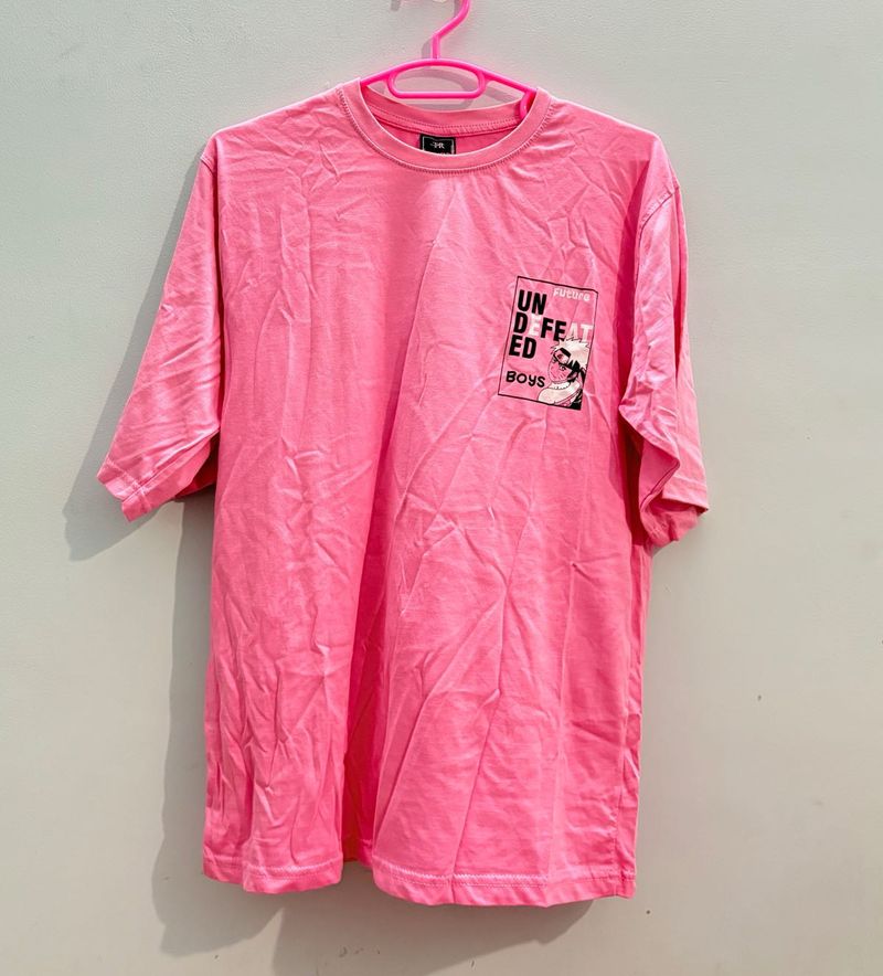 Men's Pink Graphic T-Shirt