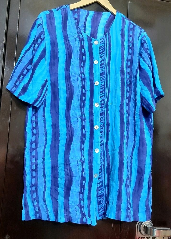 Blue Top Like Shirt For Girl Or Woman 42 Bust