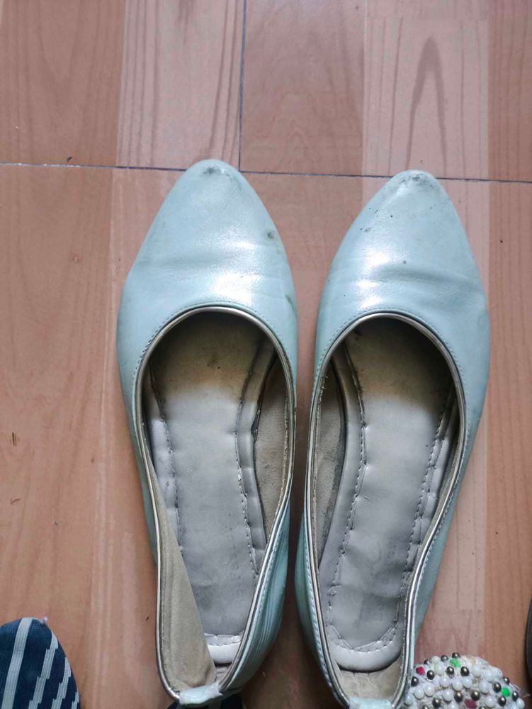Elegant Light Blue Ballet Flats each price 100