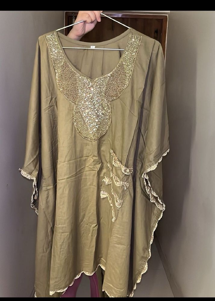Elegant Embellished Kaftan Set