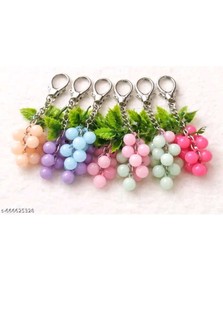 Grape Cluster Keychain Set