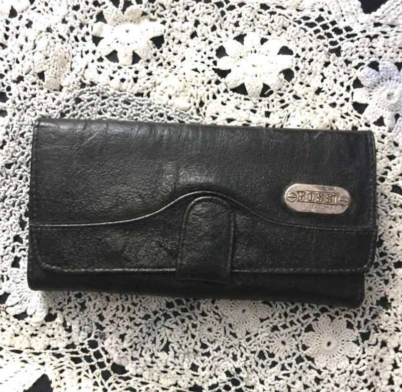 Black Leather Wallet 🖤✨
