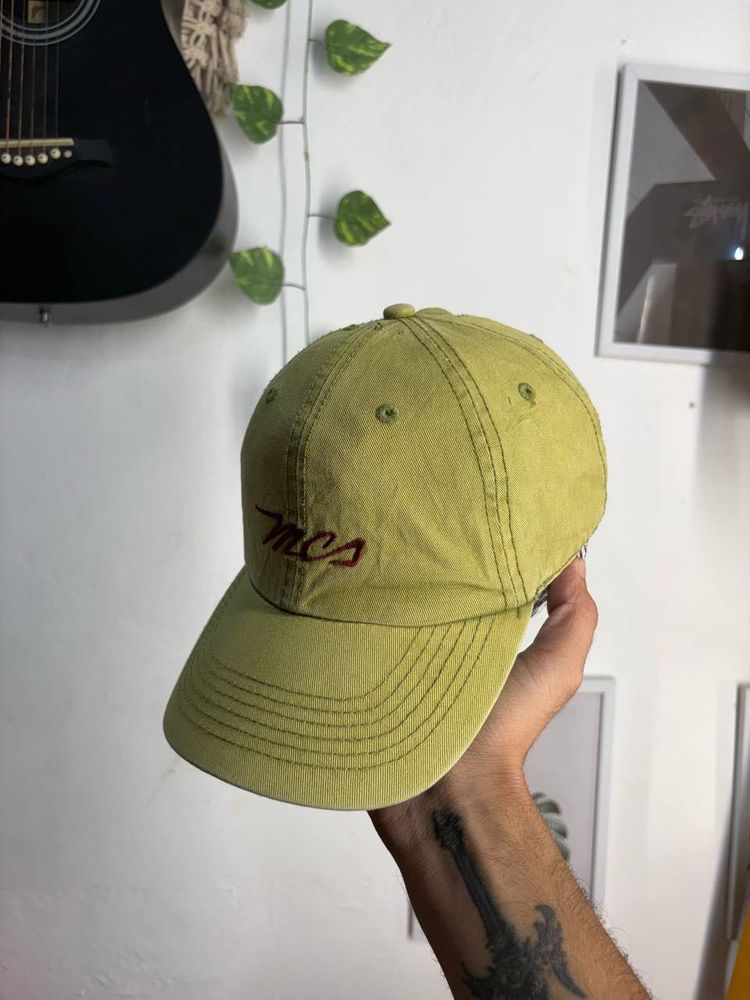Green "mcs" Embroidered Baseball Cap