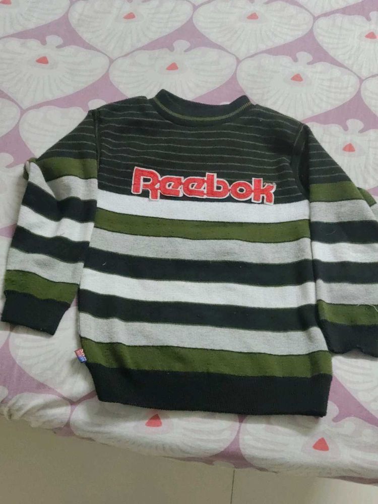 Reebok Kids Striped Sweatshirt