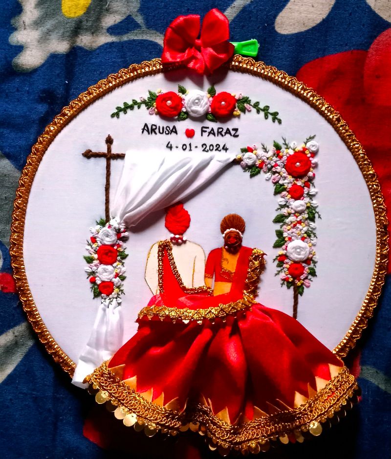 Wedding Anniversary Embroidery