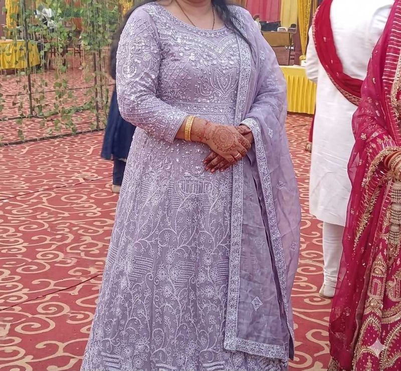 Elegant Lavender heavy lehnga choli set