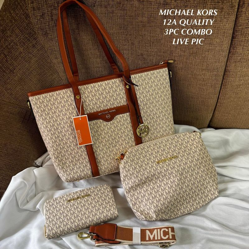 Michael Kors 3PC Combo Tote Bag Set
