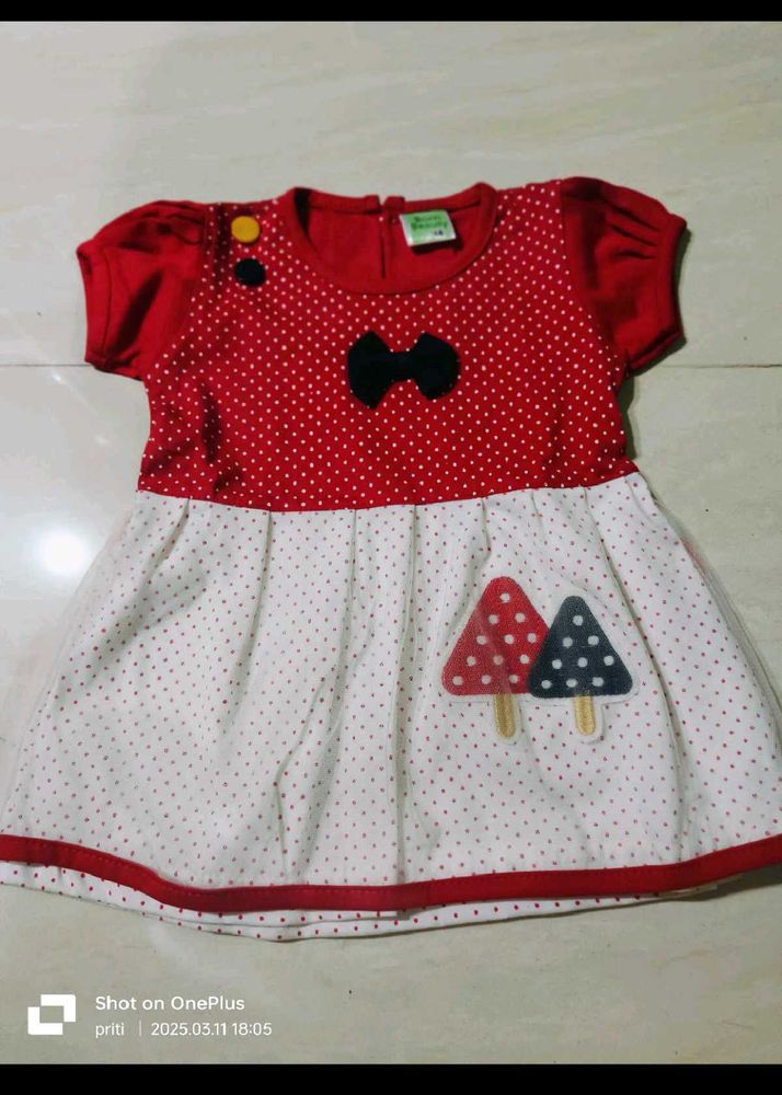 Cute Red Polka Dot Baby Dress