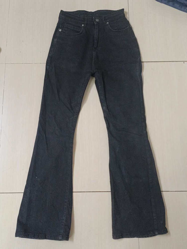 black boot cut jeans