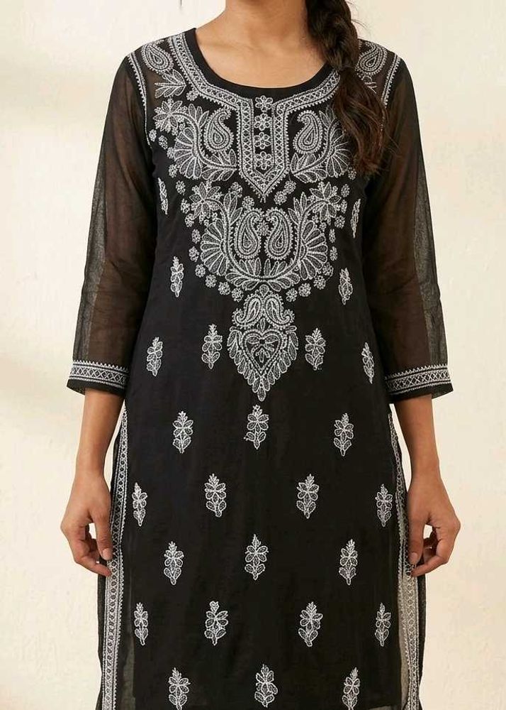 Black Embroidered kurta