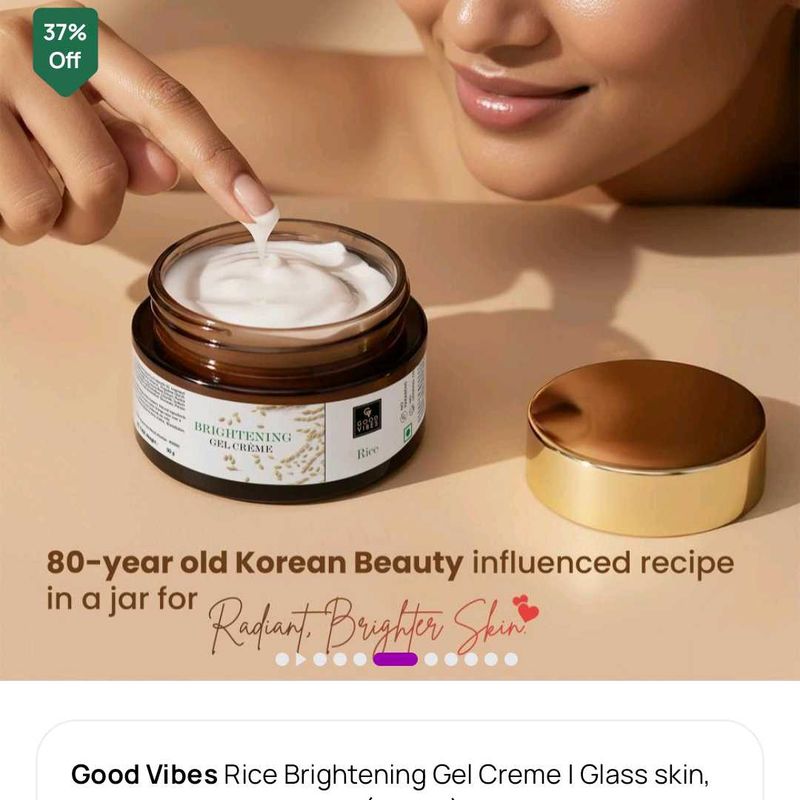 Good Vibes Rice Brightening Gel Creme