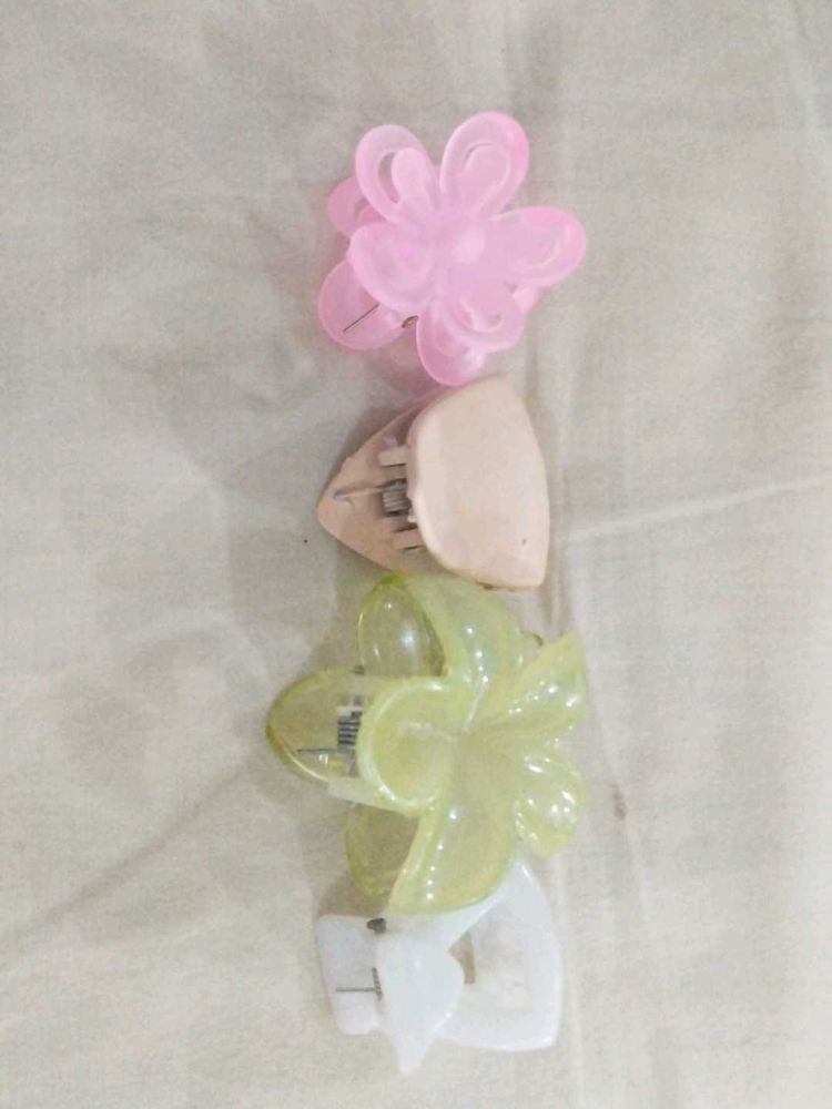 Cute Flower Hair Claw Clips Set