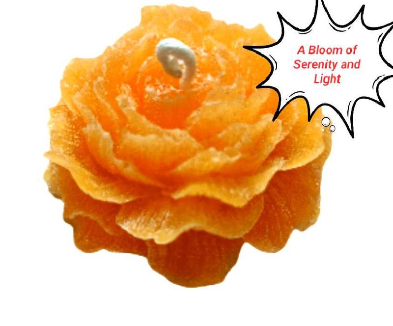 Orange Rose Scented Candle