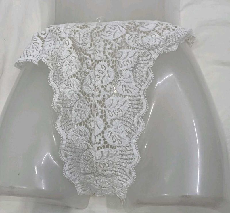 ⭐ White Lace Briefs