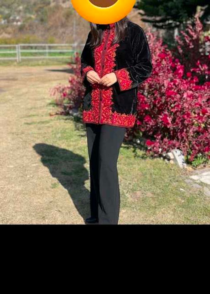 kashmiri Velvet jacket short