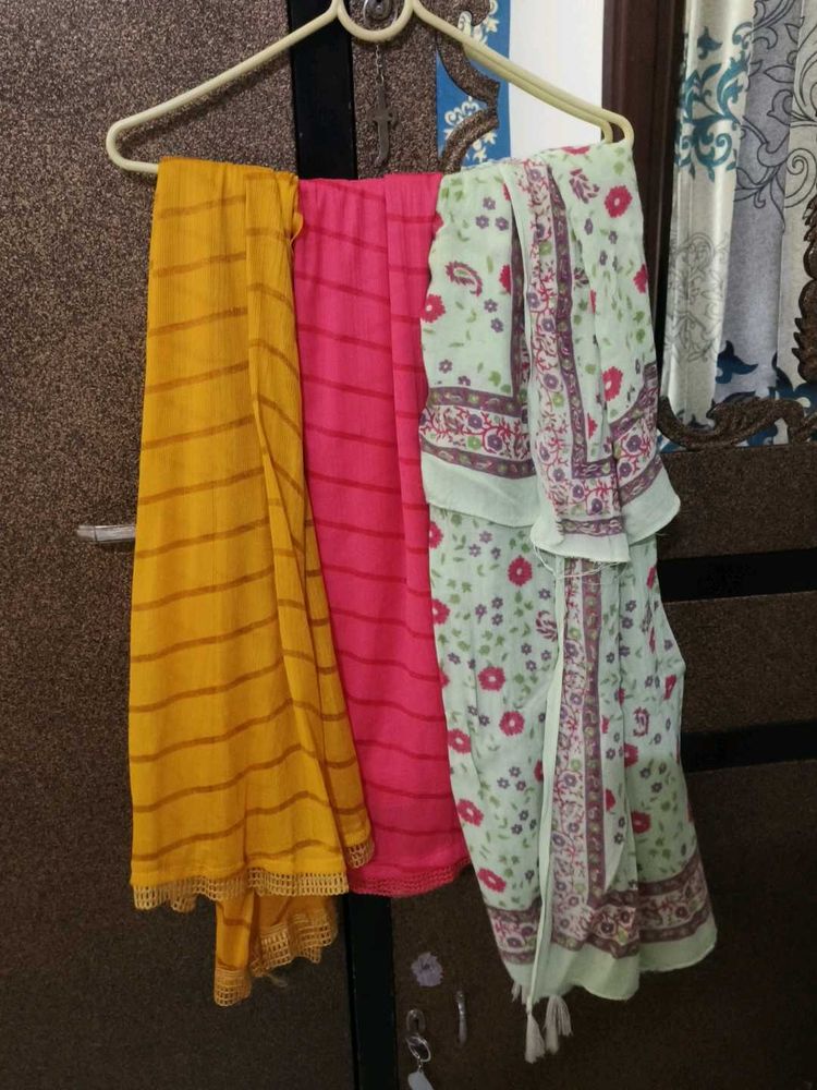 Combo of "3" Dupatta cum stolls