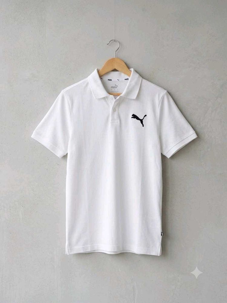 Puma White Polo Shirt