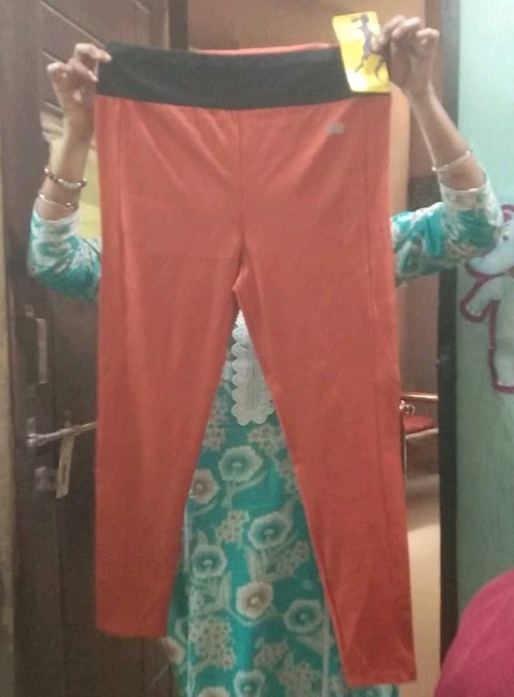 Brown High-Rise Leggings