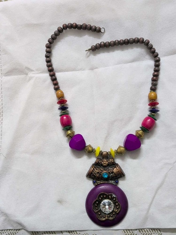 Bohemian Beaded Statement Necklace