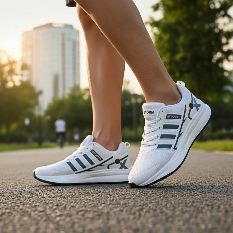Stylish White Storm Sneakers