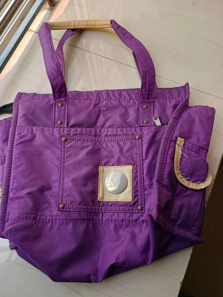 Vintage Purple Tote Bag