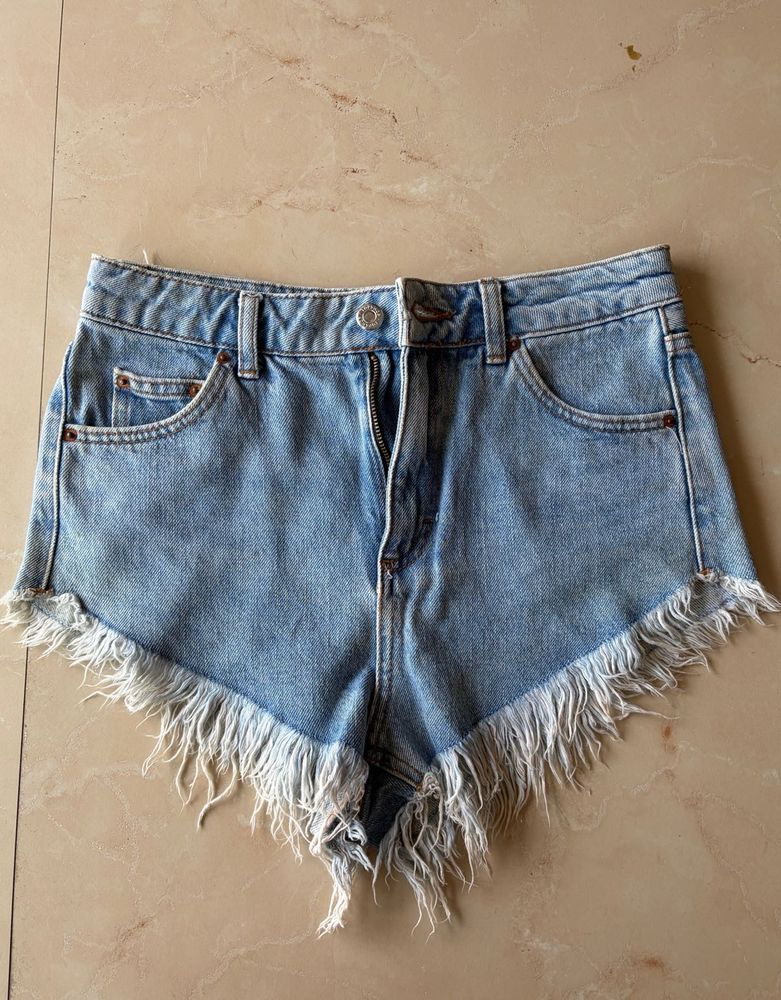 Blue Denim Shorts