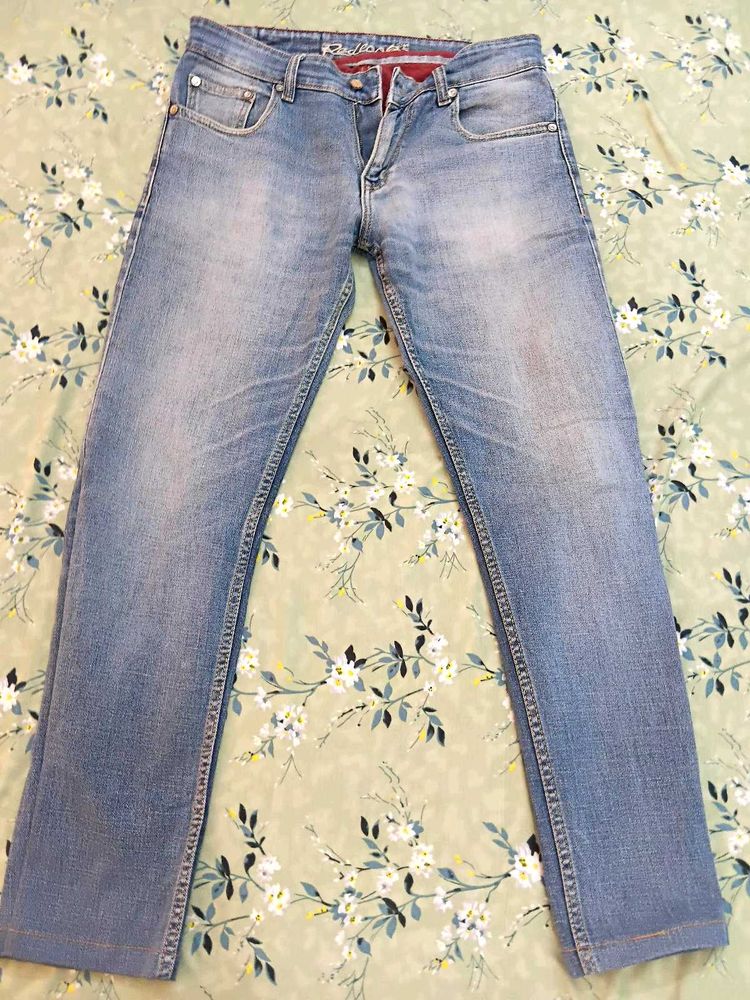 Light Wash Denim Jeans Men