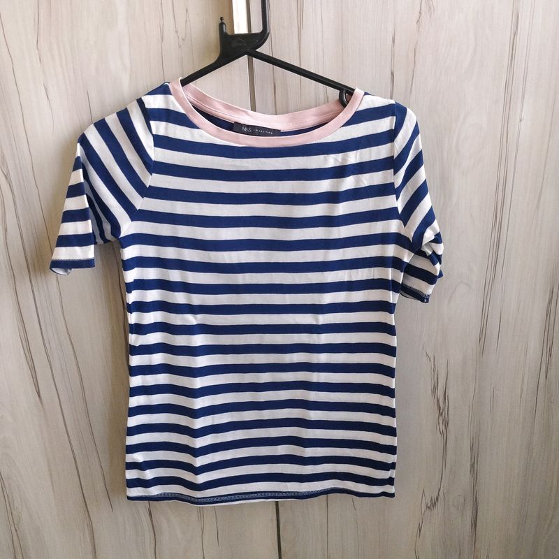 Marks And Spencers Stripped Top