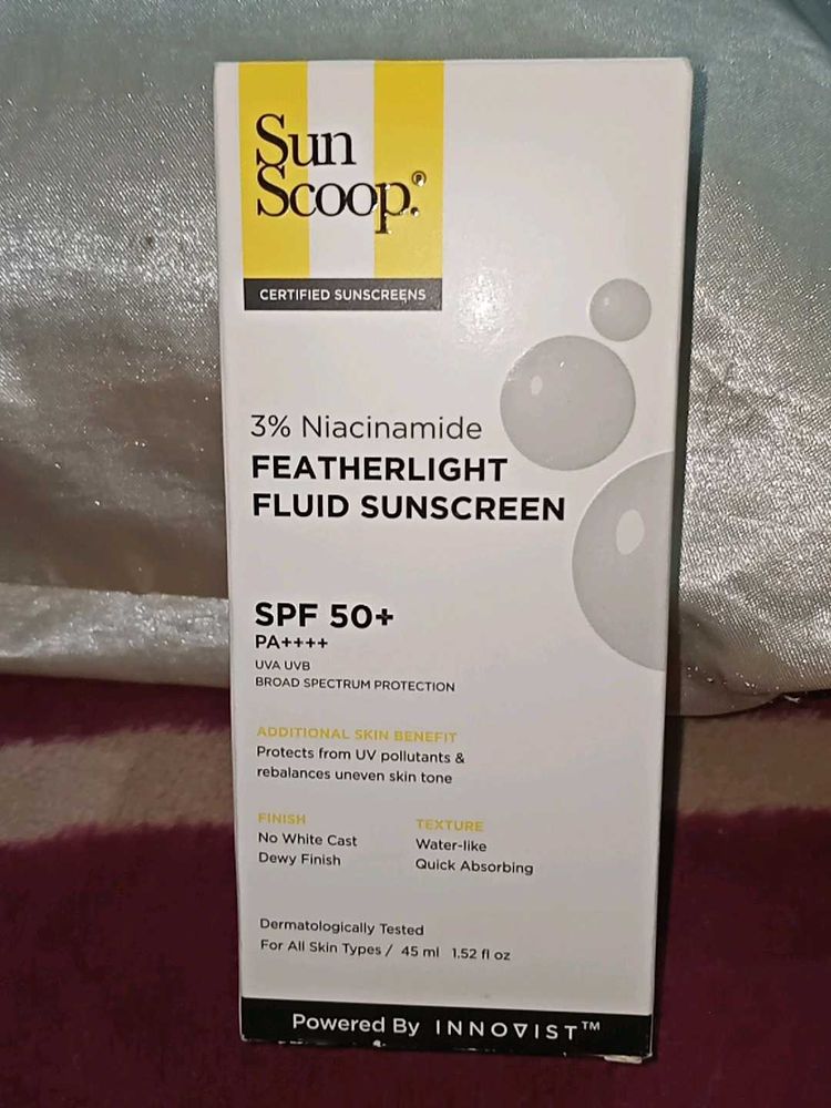 Sun Scoop Featherlight Fluid Sunscreen SPF 50+