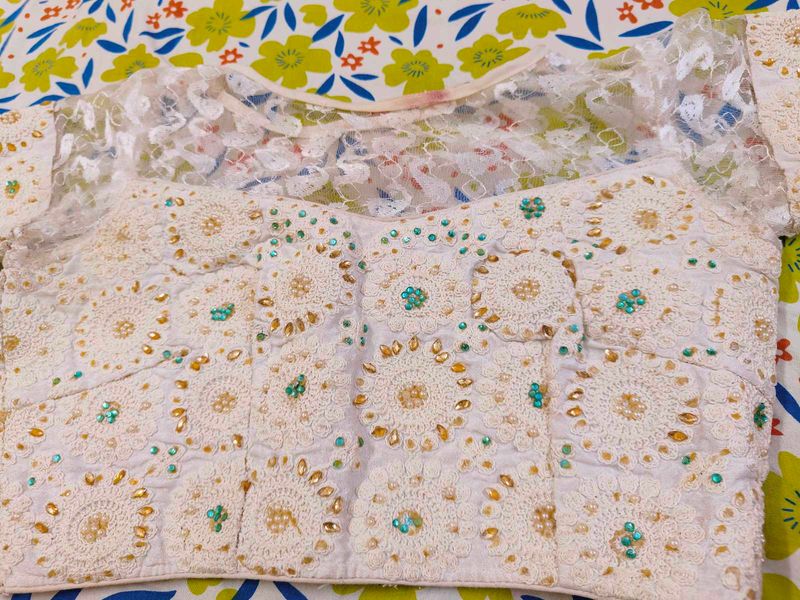 Crochet Embellished Blouse