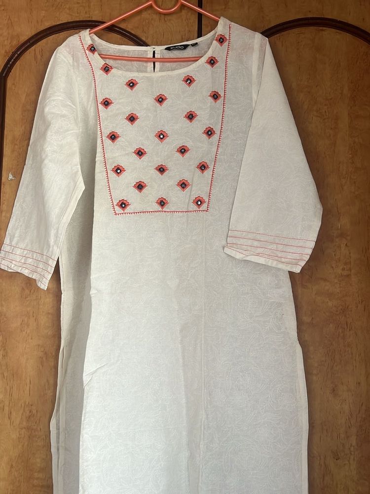Zudio White Kurta