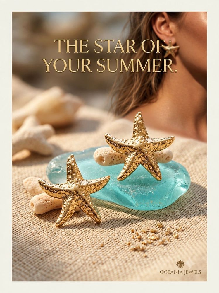 Oceania Jewels Starfish Earrings