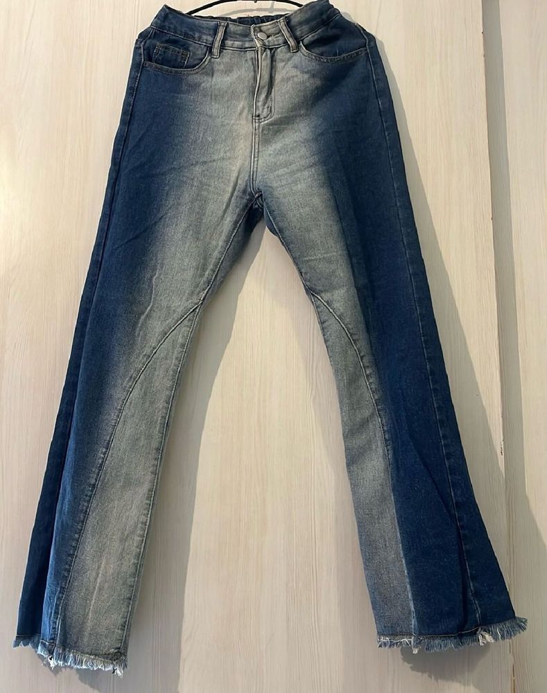 Patchwork Flared Jeans