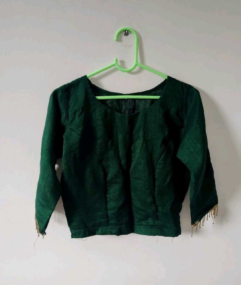 Elegant Emerald Green Blouse