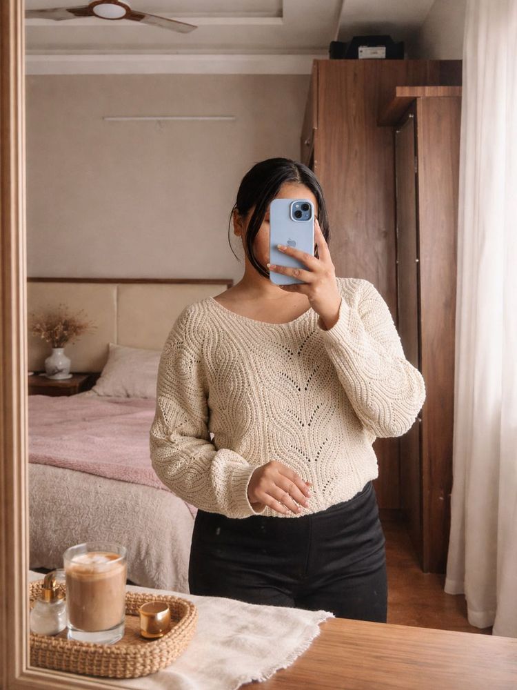 Cream Knit Sweater