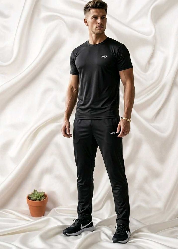 Men's Black Athletic Tracksuit