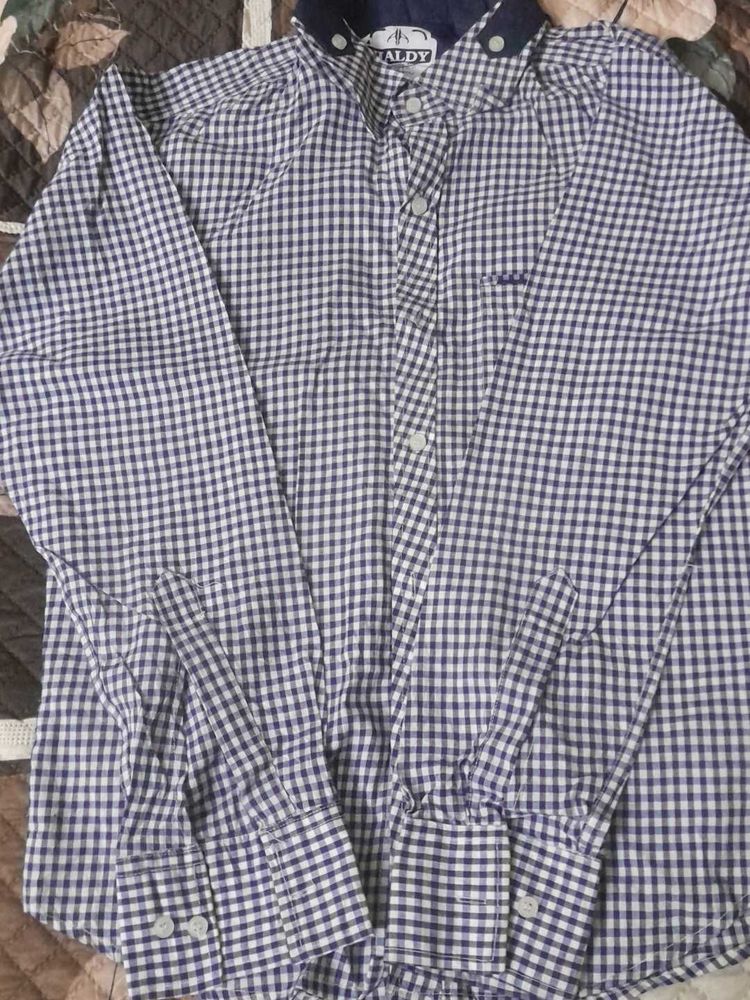 almost new Boy's Gingham Check Long Sleeve Shirt