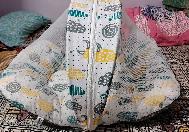 Portable Baby Nest with Mosquito Net