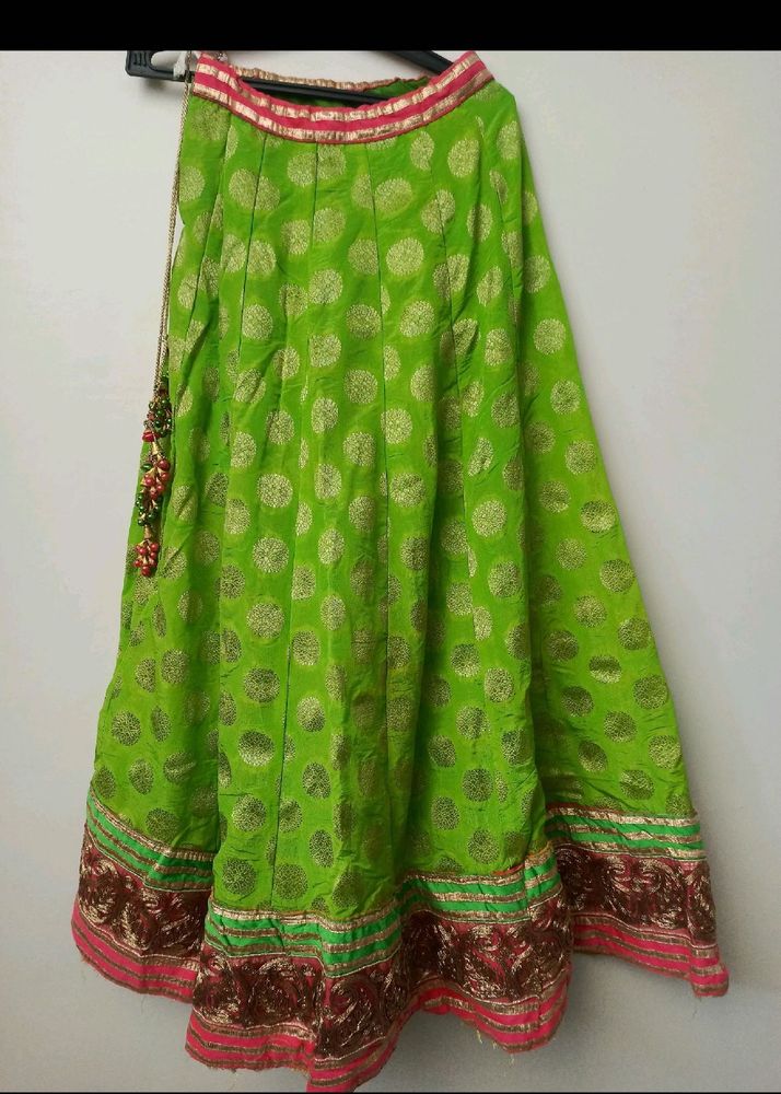 Navratri vibrant green garba outfit