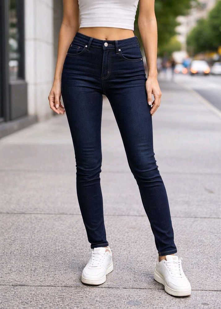 Classic High-Waisted Skinny Jeans