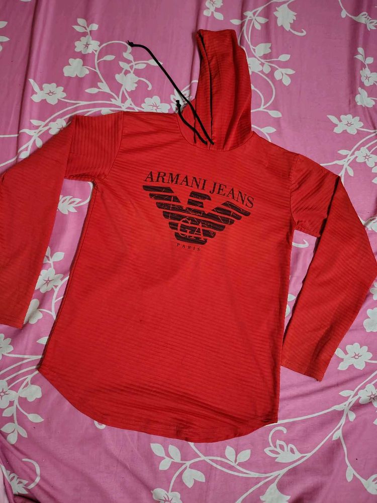 Armani Jeans Red Hoodie
