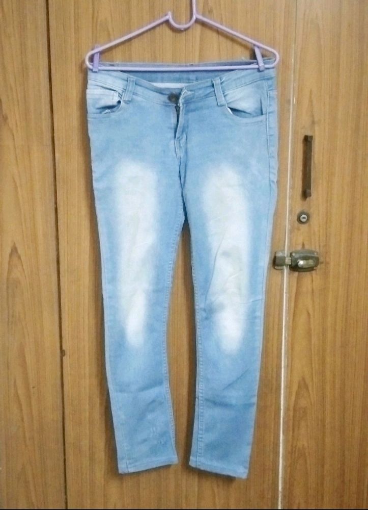 Light Blue Summer Jeans For Girls/Women