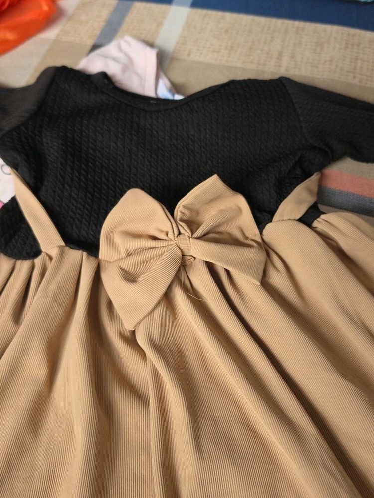 Cute Bow Detail Dress
