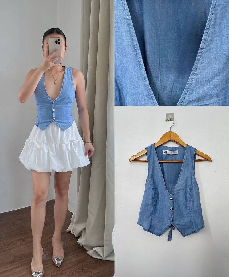 Zara Denim Vest