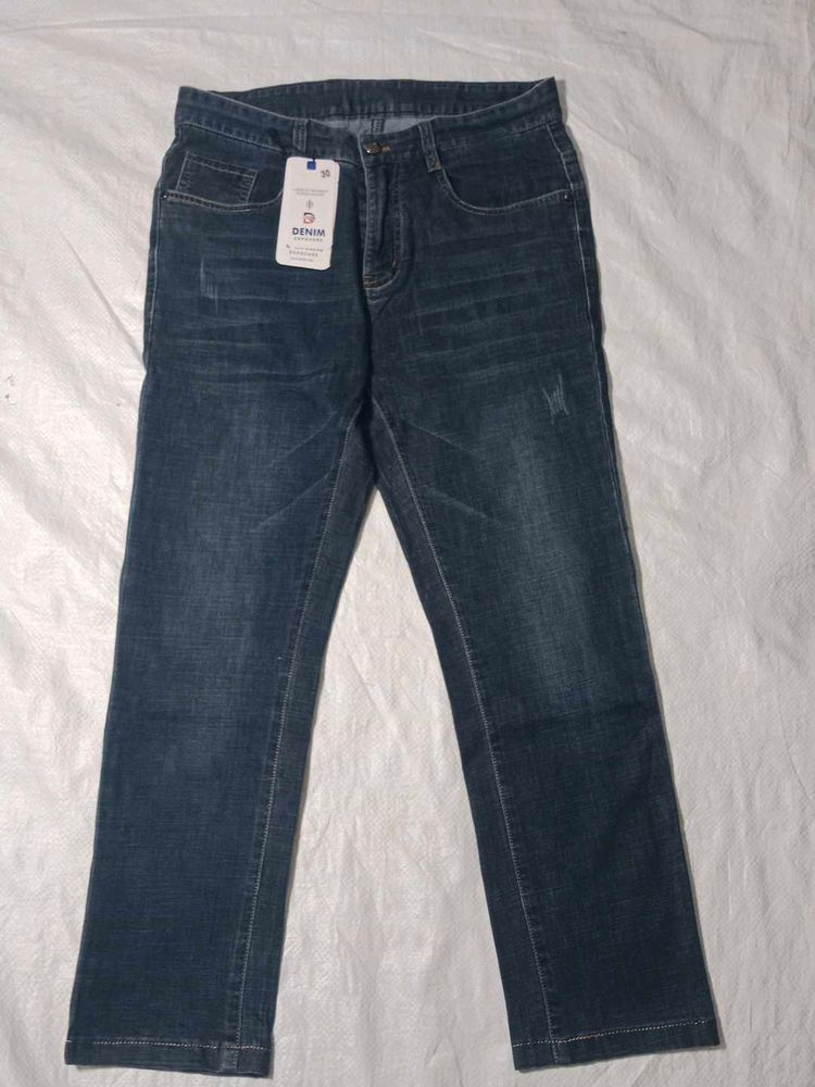 Dark Blue Denim Jeans