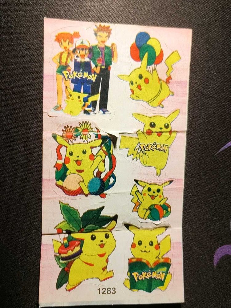 Vintage Pokemon Stickers Pikachu &amp; Team 💕