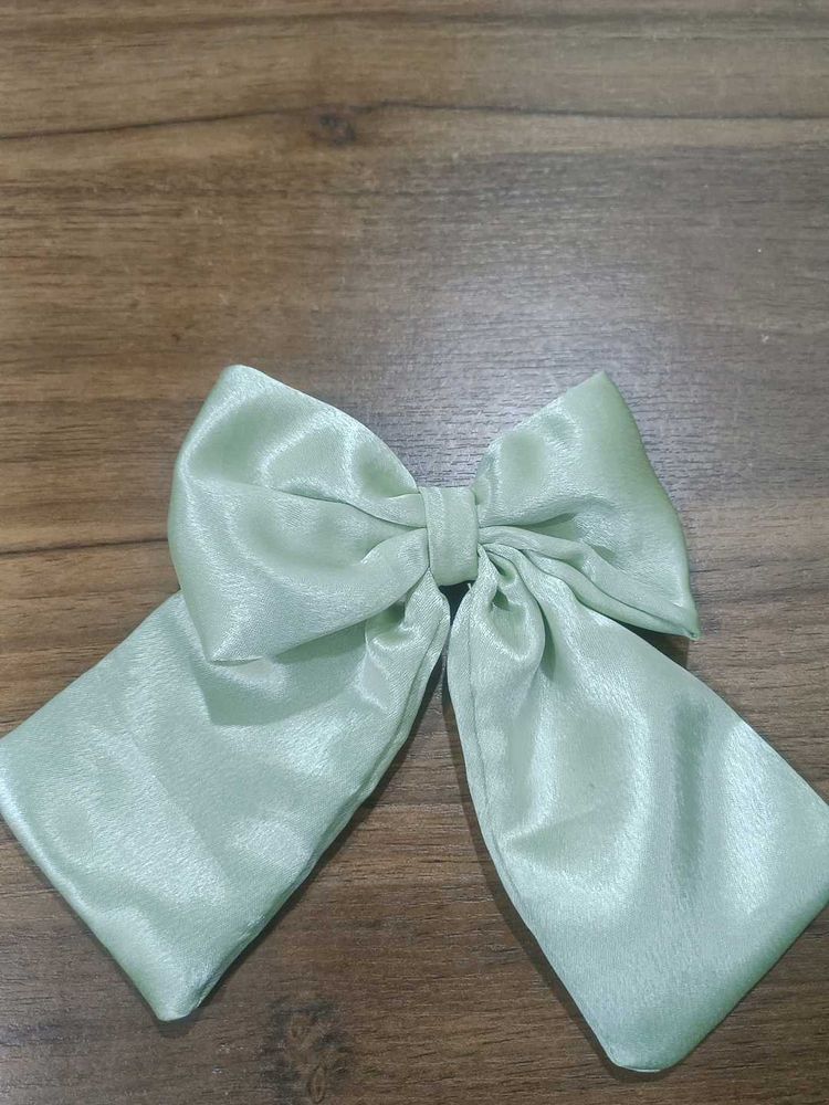 Elegant Satin Bow Hair Clip
