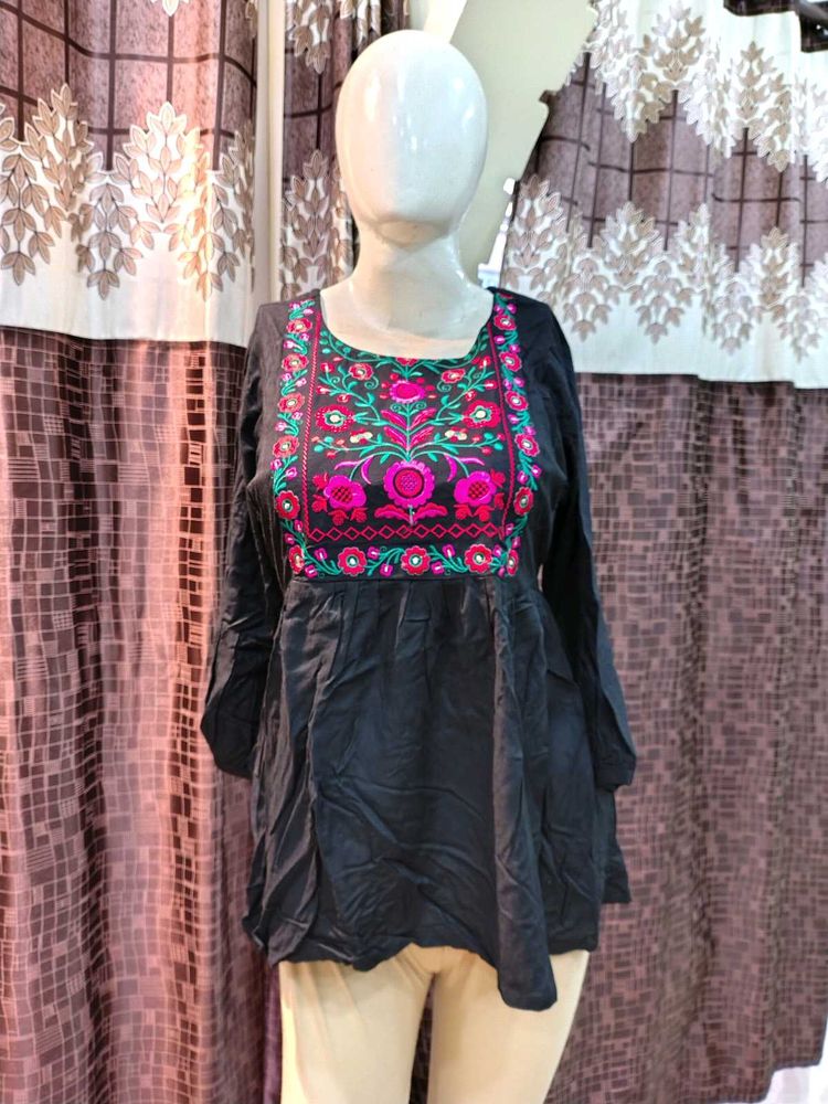 New Embroidered short Kurta or Top